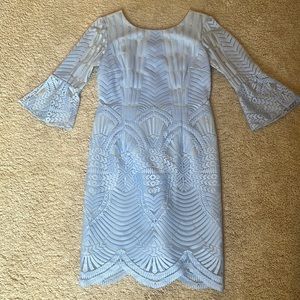 ANTONIO MELANI Light Blue Patterned Dress